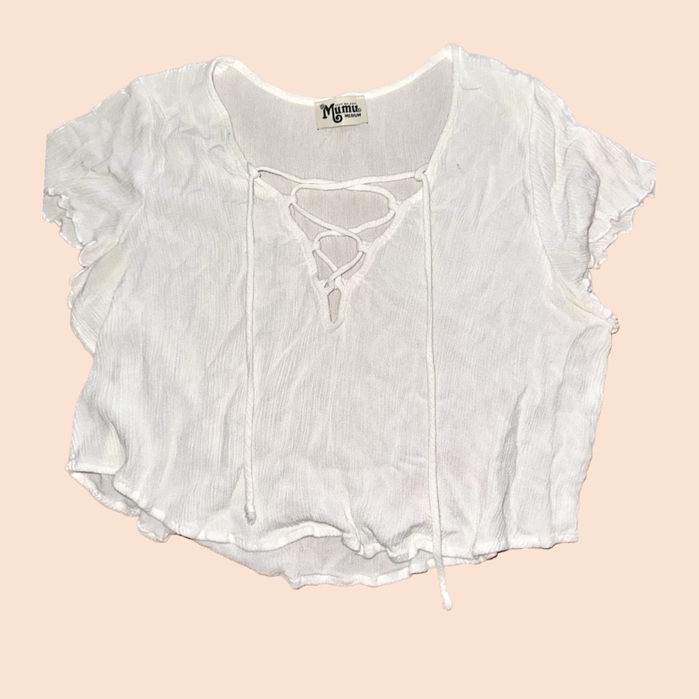 Show me your MUMU  white top